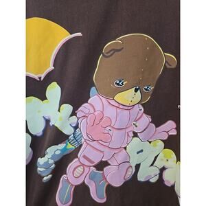 Pink Sweats SS Brown Unisex Tee Heavy Cotton "Pink Planet" - Size Medium